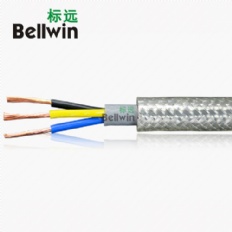 透明護套電氣設備控制信號屏蔽軟電纜TRVVP3×0.75